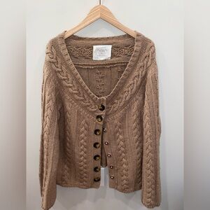 Vintage Old Navy Beige Boatneck Sweater Cotton Wool Blend Women’s XXL